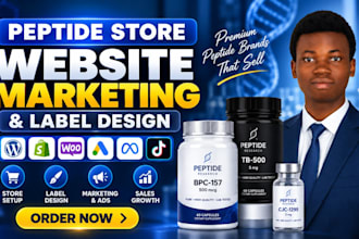 build fda compliant peptide website, research peptide store, peptide marketing