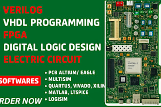 develop fpga projects with verilog, vhdl, vivado, quartus, and modelsim
