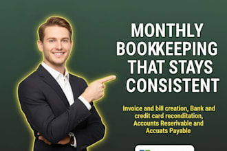 quickbooks online cleanup and bookkeeping for up to 1000 transaction