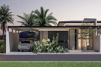 visualize 3d condo apartment design,cgi floor plan, compound rendering,frontyard