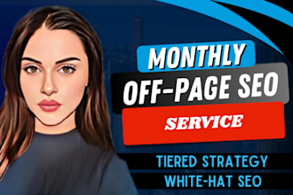 monthly off page seo backlinks building service