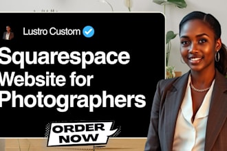 build a clean and custom squaresapce photography website, photography website