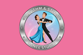 make an awesome couple dance mascot logo