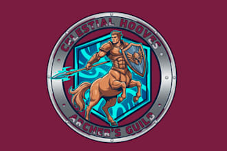 create amazing centaur mascot logo with new concepts design