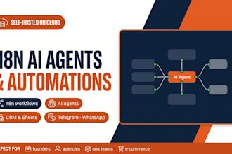 build n8n ai automation workflows and ai agents, self hosted or cloud