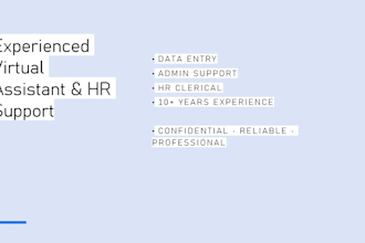 provide accurate data entry and administrative support
