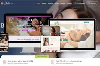 design beauty salon website spa website hairsalon nails vagaro website skin care