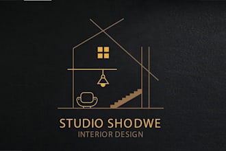 do modern architectural, interior and home furnishing logo design