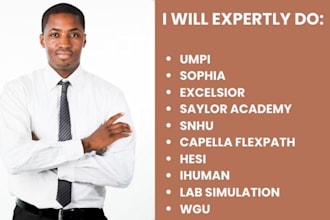 expertly help in snhu, excelsior, umpi, sophia, capella flexpath, saylor academy