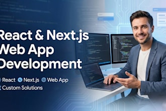 develop web app using react next js