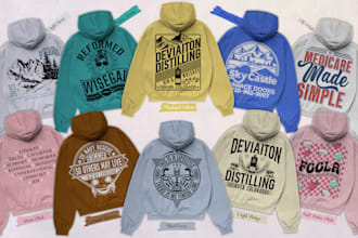 design brand ready hoodie tee sweatshirt graphics design for clothing brand