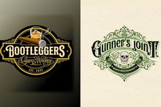 modern bar nightclub logo design sleek bold professional