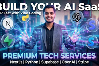 build your ai saas mvp fast using nextjs, python, and vibe tools