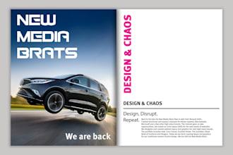 design a magazine layout for you