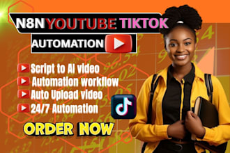 build n8n ai video automation for tiktok, reels and n8n youtube automation