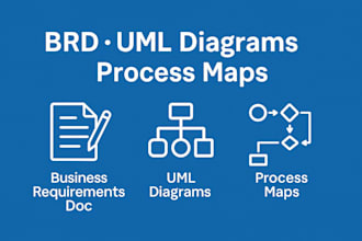 create brd, user stories, uml diagrams and process maps for your project