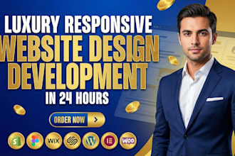 build luxurious website development and designs