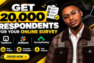 create online survey, get 20k targeted response for market research and polls