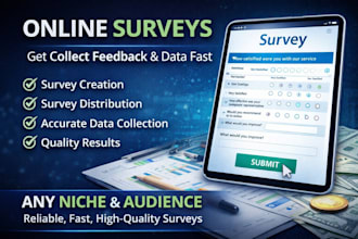 create online survey, get 20k targeted response for market research and polls