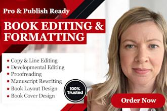 provide excellent english proofreading formatting and book editing services