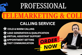 do telemarketing, cold calling and appointment setting as an expert cold caller