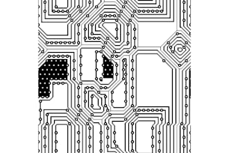 design a professional pcb schematic with clean circuitry and accurate components