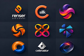 design a modern saas, ai, tech, or startup logo