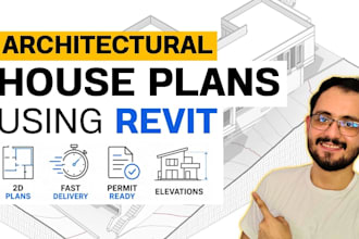 draw professional architectural house plans in revit