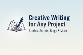 do creative writing for any project