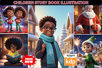illustrate children story book illustration, children story book illustration