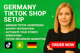 setup integrate shopify germany tiktok, with german tiktok, tiktok promotion ad