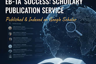 write, backdate and publish article on google scholar index journal for eb1a