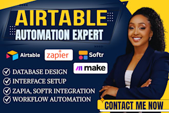 setup airtable automation airtable database softr webapp integration crm expert