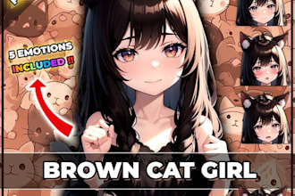create a custom pngtuber avatar with expressions for streaming, png tuber model