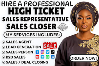 be IT high ticket sales closer sales agent sales person company sales b2b sales