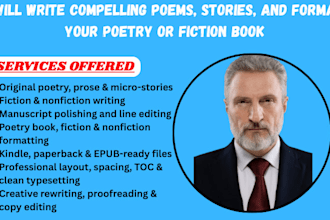 format nonfiction romance poetry memoir prose and workbook books for amazon KDP