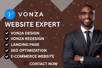 build set up your vonza website, course platform, or sales funnel