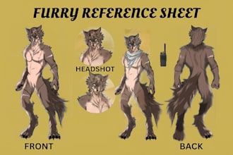 draw furry reference sheet reference sheet character ref sheet anthro furry nsfw