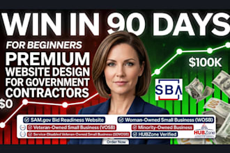 setup winning government contract website for government contract bids on samgov