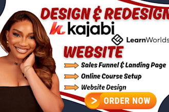 design kajabi sales funnel learnworld kajabi landing page and online course
