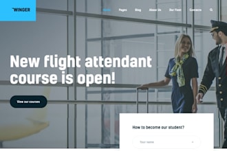 design wix aircraft charter website aircraft booking private aviation website