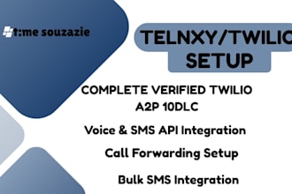 integrate your twilio  telnyx  vonage account