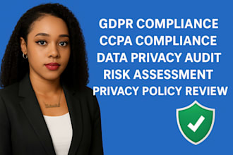 draft custom gdpr and ccpa data protection and privacy policy