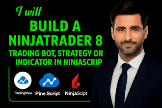 build a ninjatrader 8 trading bot, strategy or indicator in ninjascript