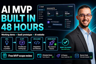 build a working ai mvp, ai website, or saas prototype in 48 hours