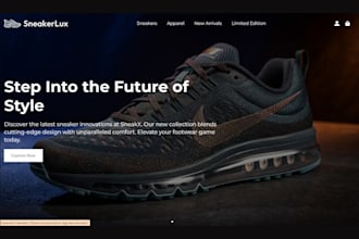 build sneakers website footwear shopify store shoe websites sport sneakers shop
