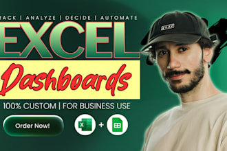 create custom excel dashboard spreadsheet for your business
