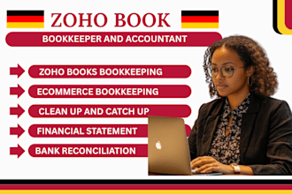 do bookkeeping, reconciliation, cleanup, error fixing in zoho books