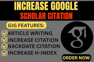 boost your google scholar, backdated citations and researchgate citations