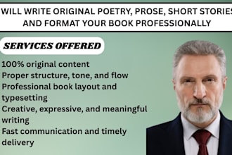 write inspiring poetry or prose on any subject